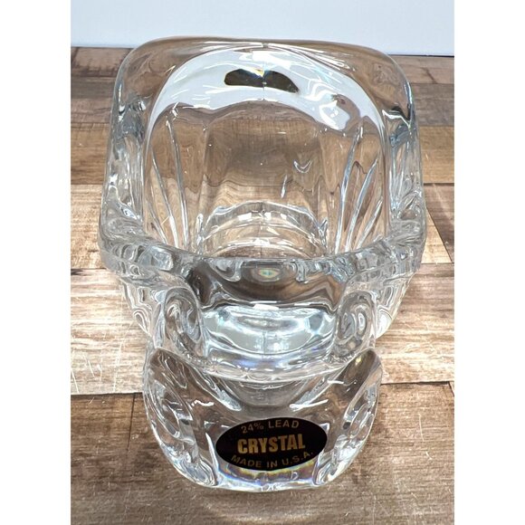 Vintage Lead Crystal Sleigh Decorative Centerpiece Collectible Home Accent - Picture 2 of 7